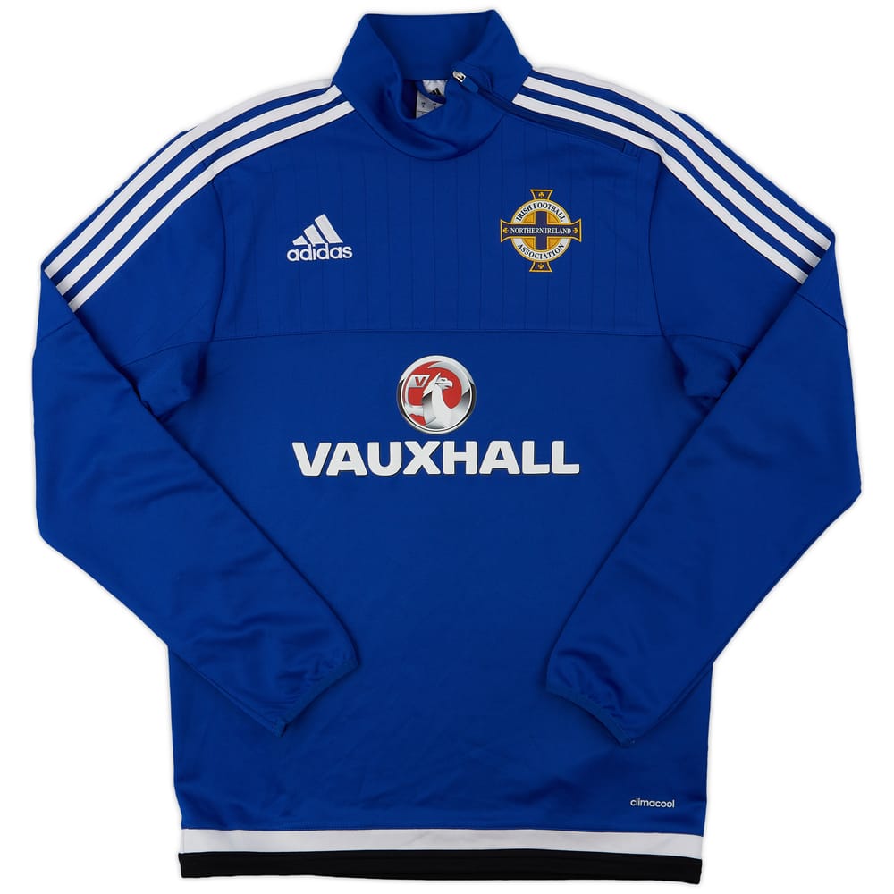 2015-16 Northern Ireland adidas 1/4 Zip Drill Top - 9/10 - (S)