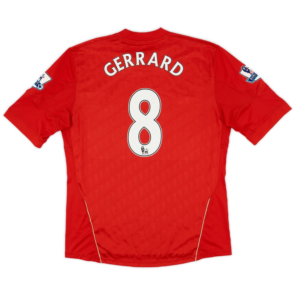 2010-12 Liverpool Home Shirt Gerrard #8 - 4/10 - (L)