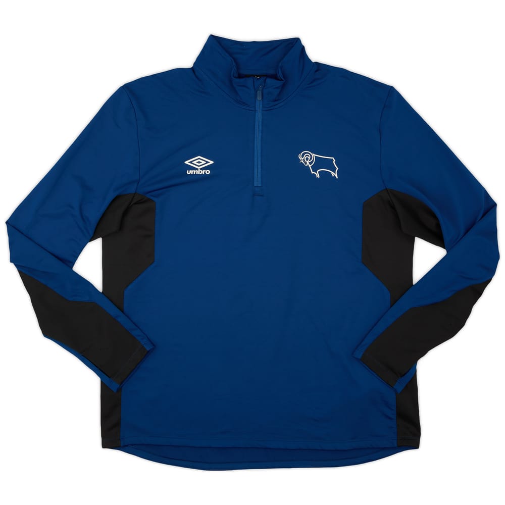 2015-16 Derby County Umbro 1/4 Zip Training Top - 8/10 - (XXL)