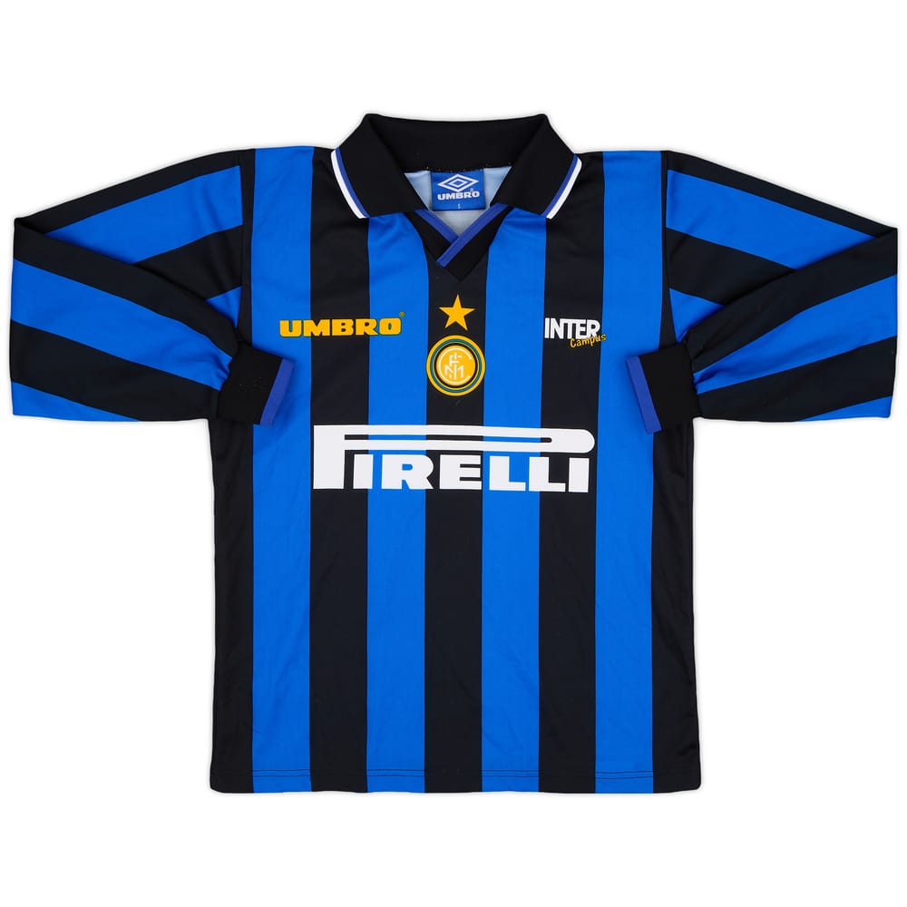 1997-98 Inter Milan 'Inter Campus' Home L/S Shirt - 8/10 - (S)