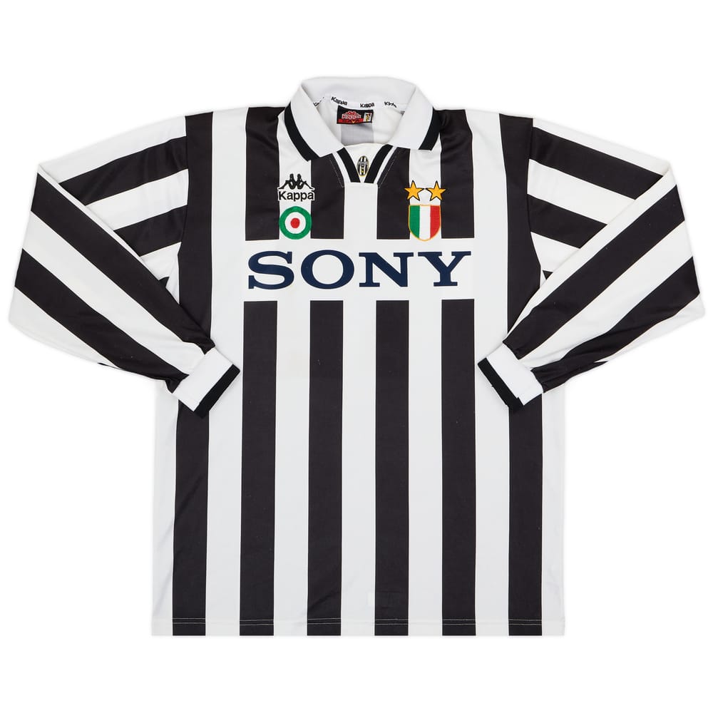 1995-97 Juventus Home L/S Shirt - 8/10 - (XL)