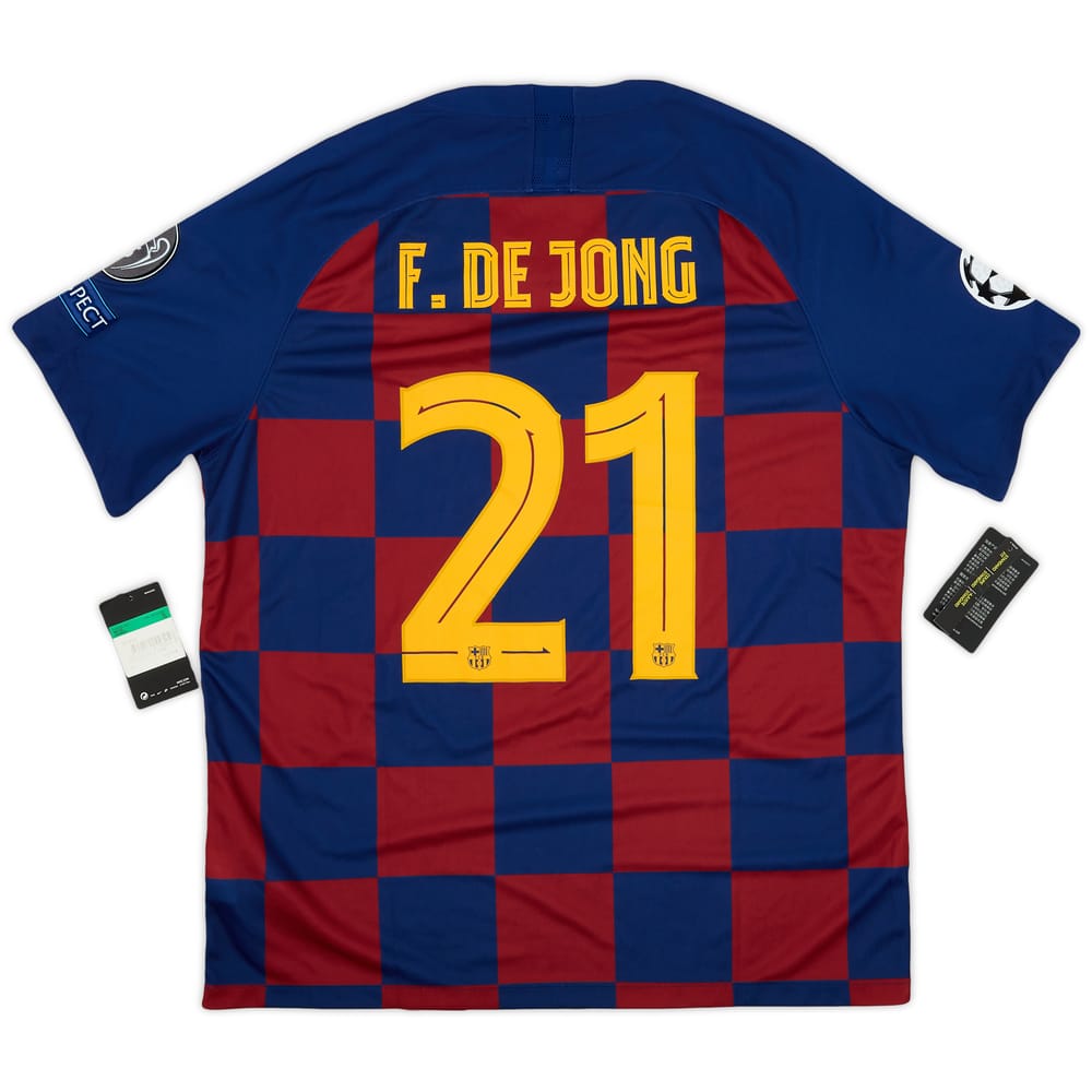 2019-20 Barcelona Home Shirt F.De Jong #21 (XL)