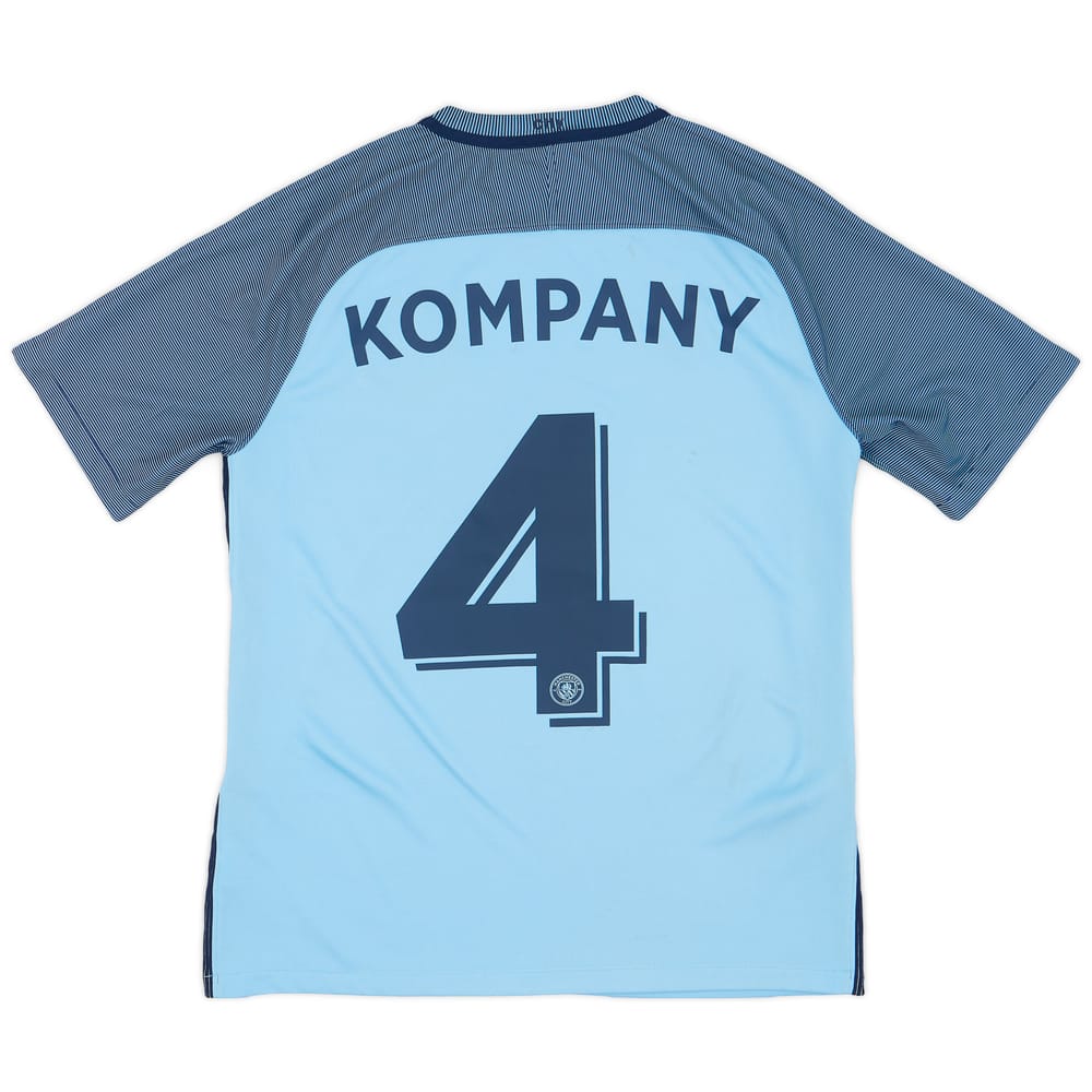 2016-17 Manchester City Home Shirt Kompany #4 - 7/10 - (M)