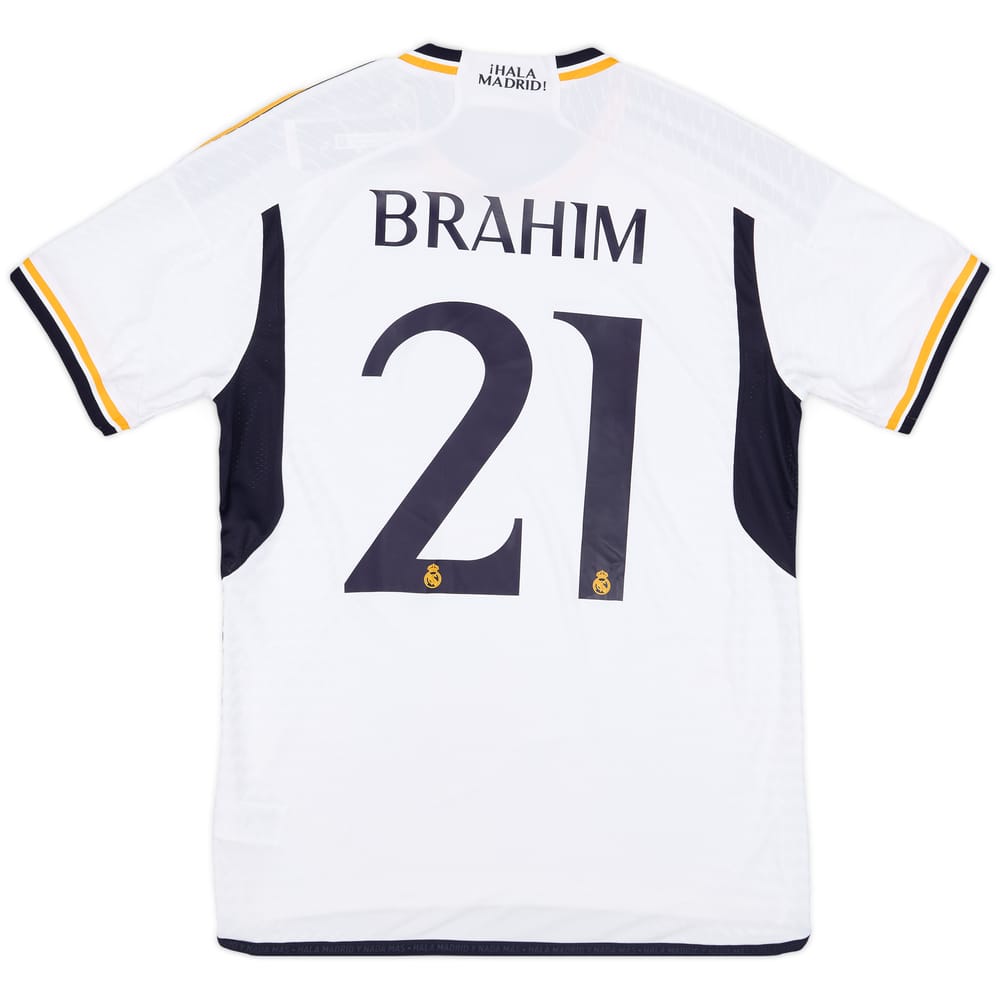 2023-24 Real Madrid Authentic Home CL Shirt Brahim #21 - 9/10 - (L)