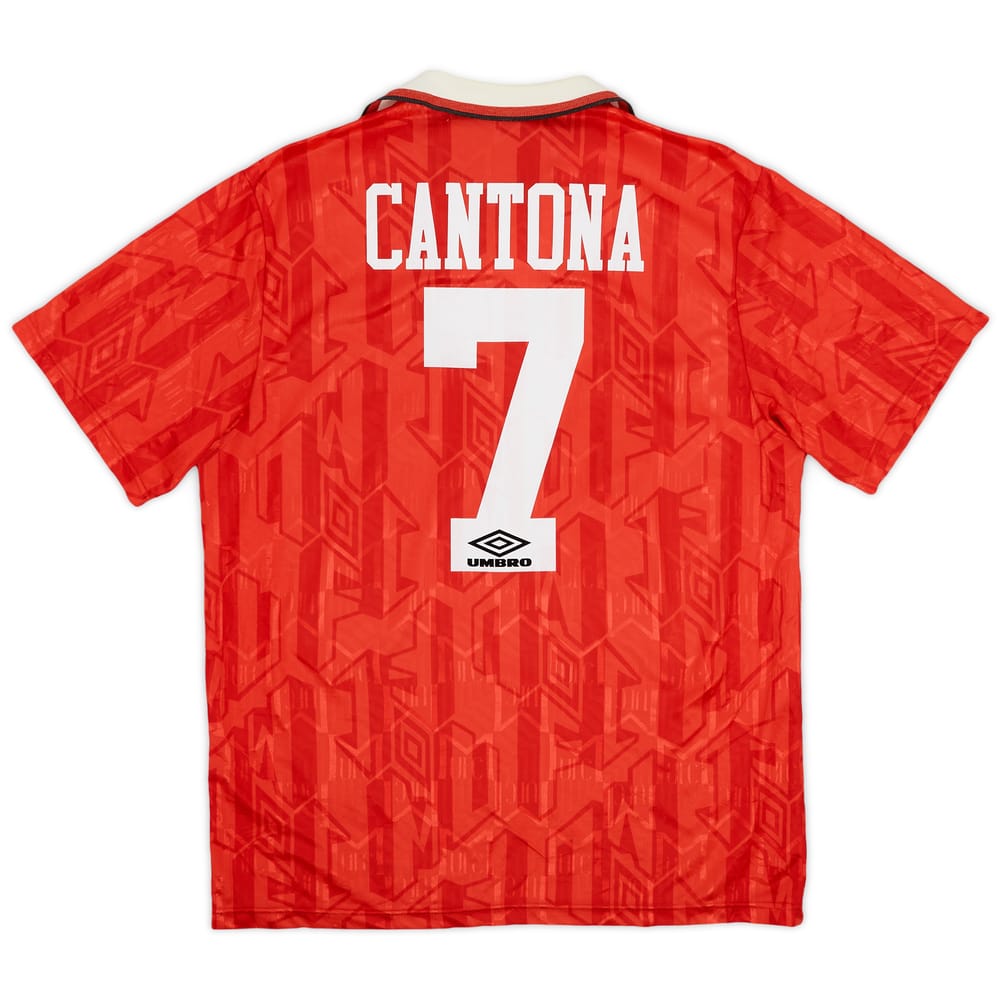 1992-94 Manchester United Home Shirt Cantona #7 - 8/10 - (L)