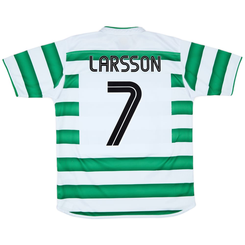 2003-04 Celtic Home Shirt Larsson #7 - 8/10 - (M)
