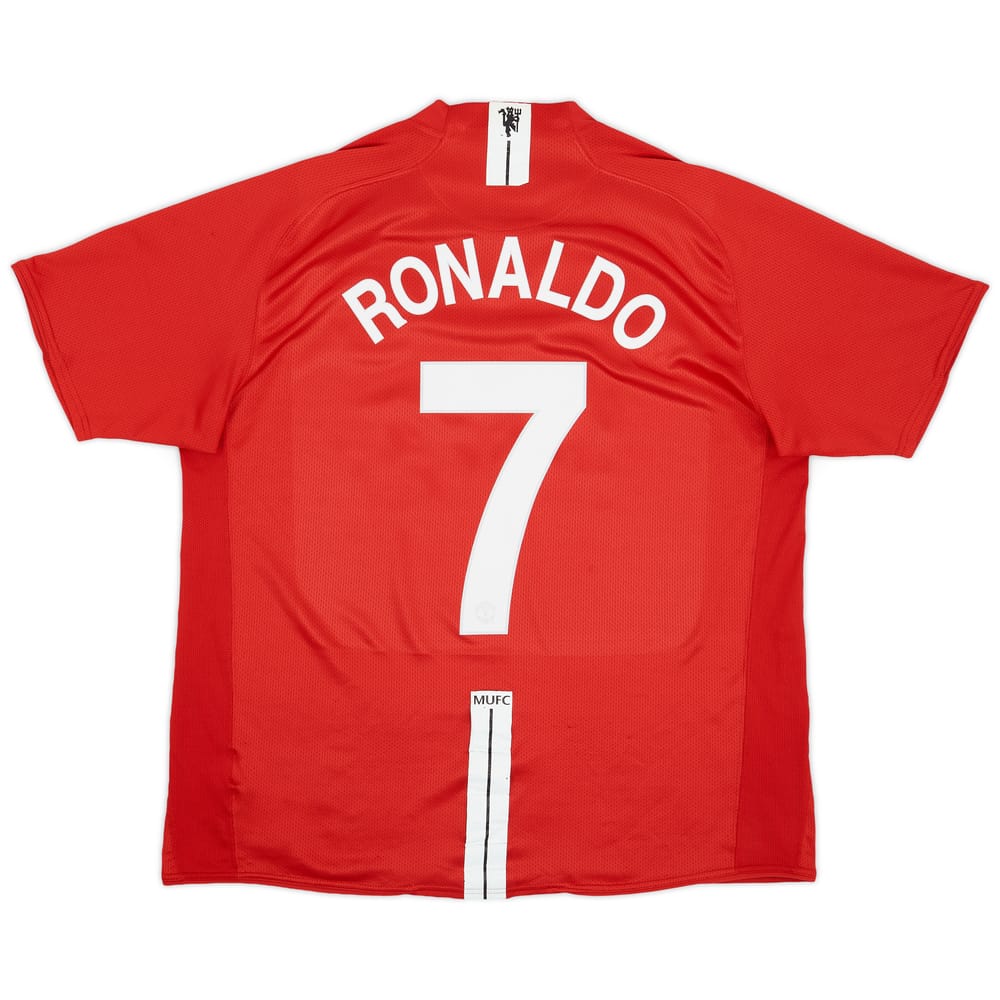 2007-09 Manchester United Home Shirt Ronaldo #7 - 7/10 - (XL)
