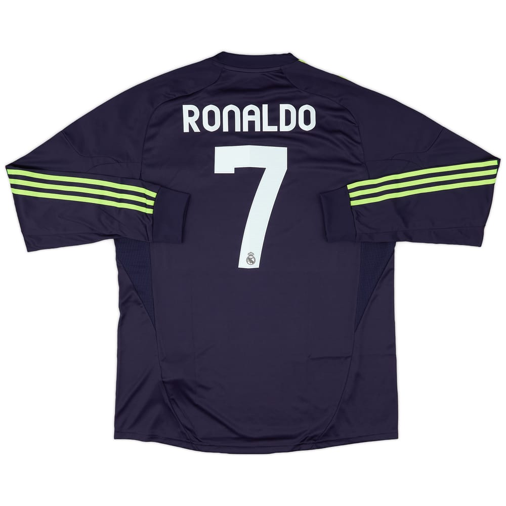 2012-13 Real Madrid Player Issue Away L/S Shirt Ronaldo #7 (XL)