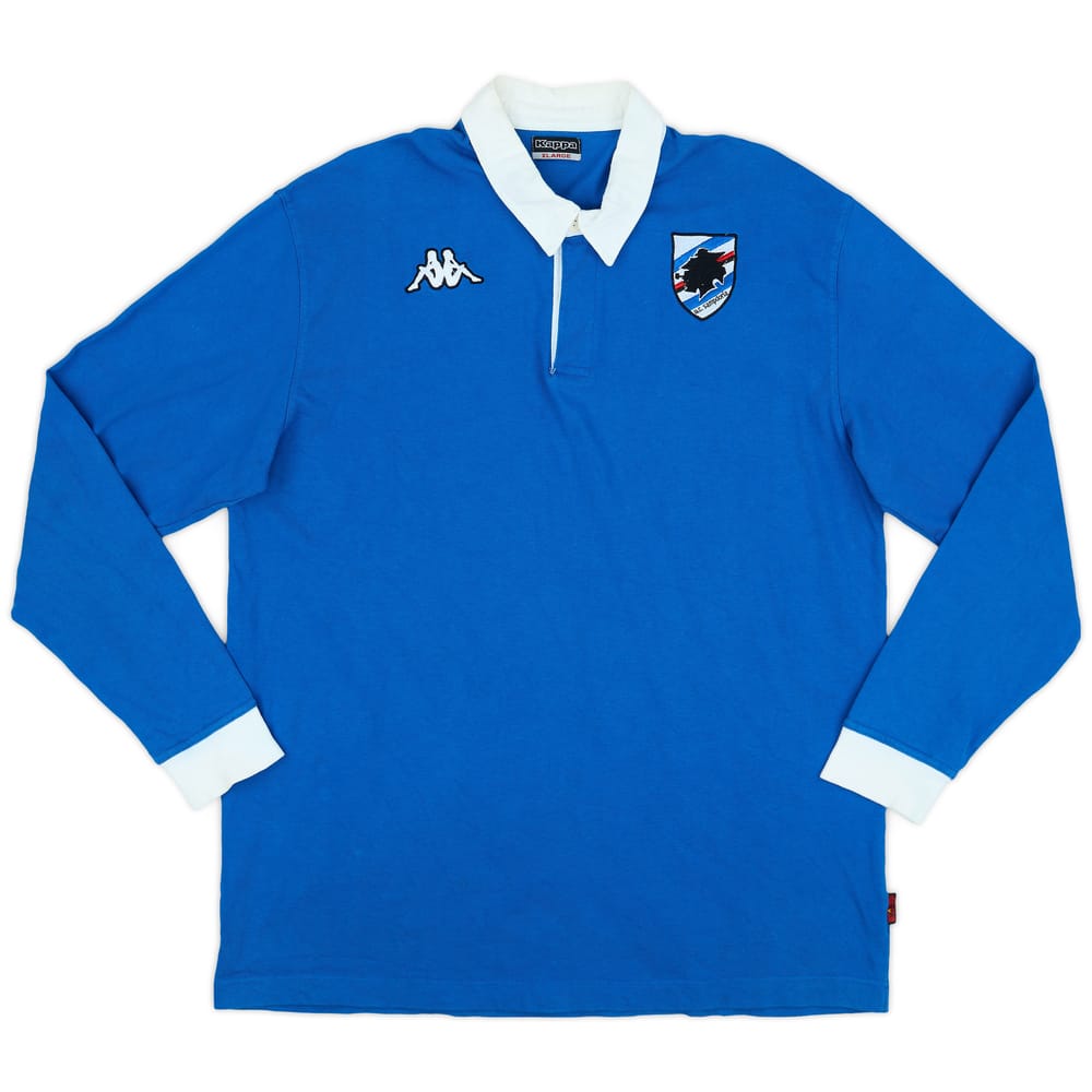 2005-06 Sampdoria Kappa Polo L/S Shirt - 8/10 - (XL)