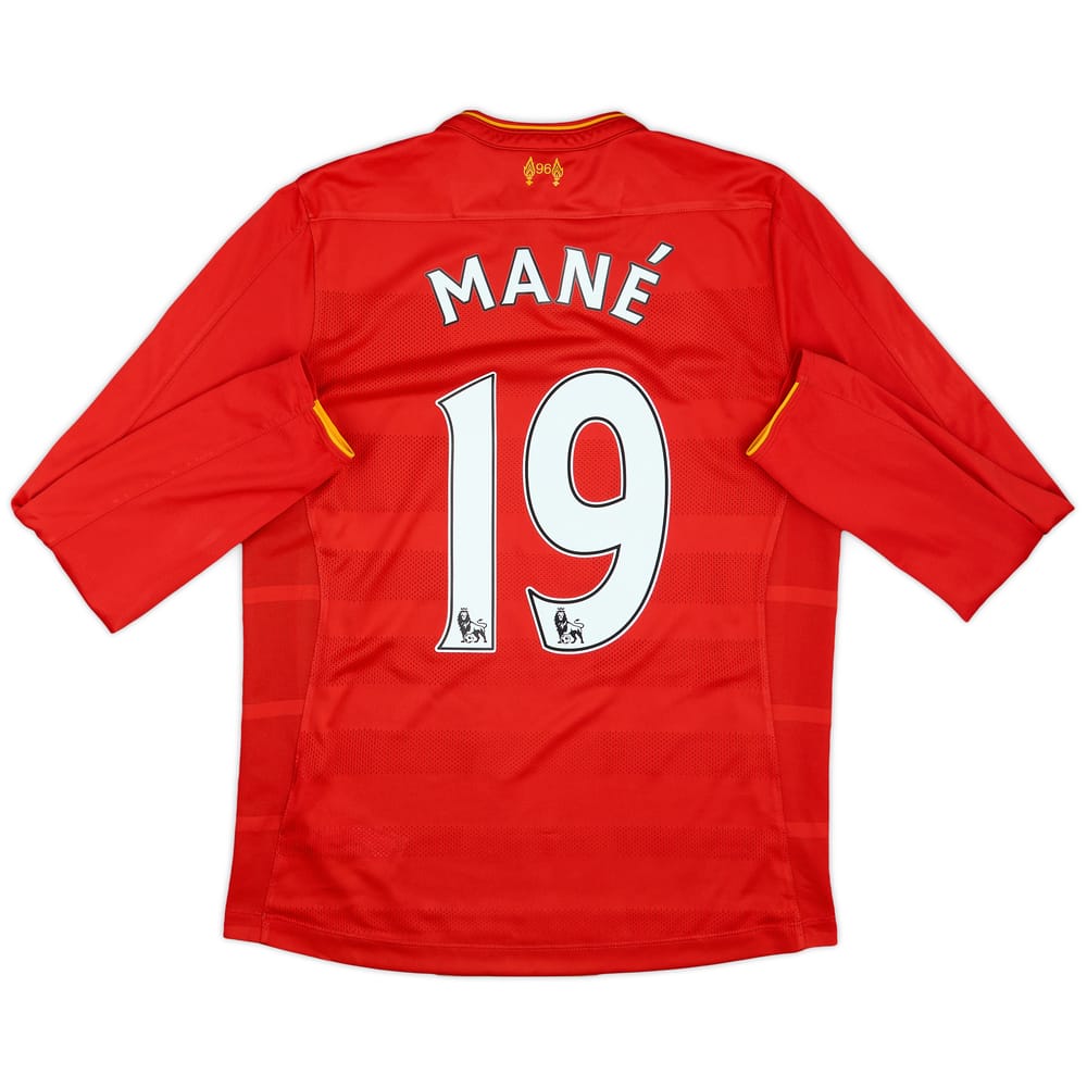 2016-17 Liverpool Home L/S Shirt Mane #19 - 6/10 - (S)