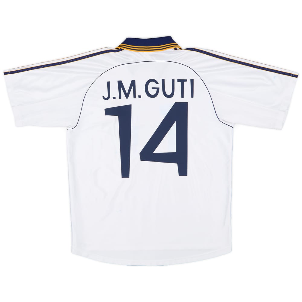 1998-00 Real Madrid Home Shirt J.M.Guti #14 - 8/10 - (M)