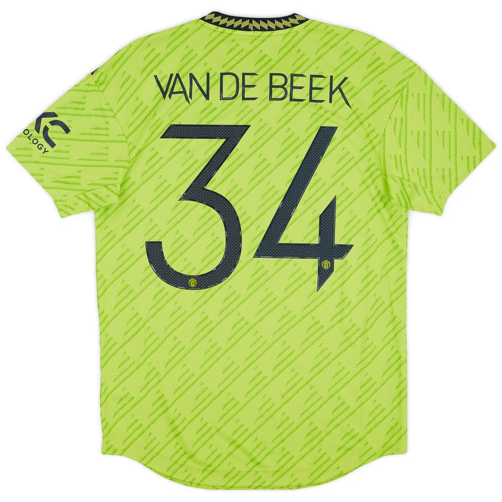 2022-23 Manchester United Authentic Third Shirt Van De Beek #34 (M)