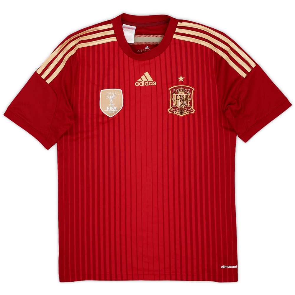 2013-15 Spain Home Shirt - 9/10 - (XL.Boys)
