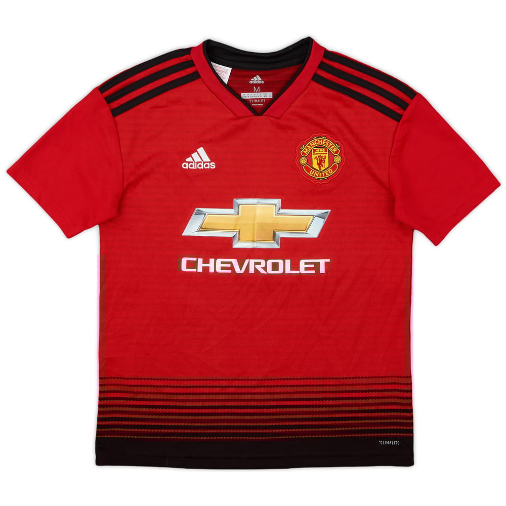 2018-19 Manchester United Home Shirt - 9/10 - (M.Boys)