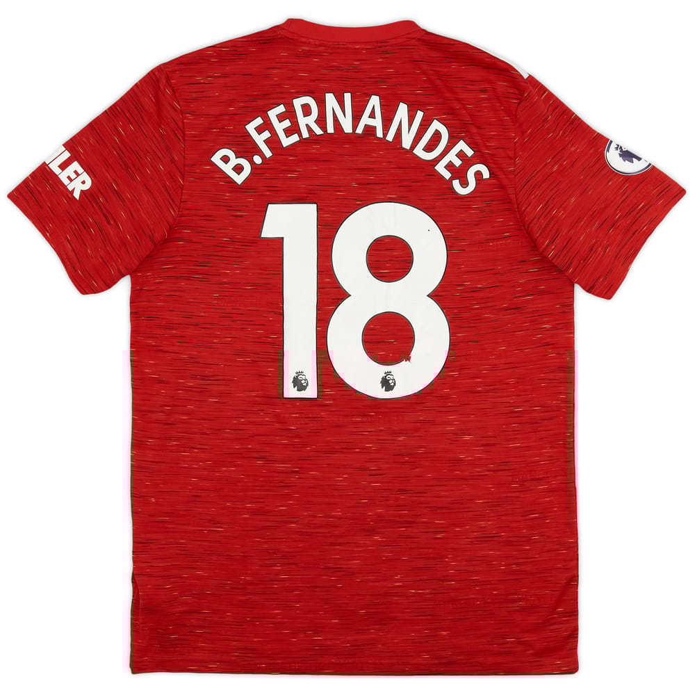2020-21 Manchester United Home Shirt B.Fernandes #18 - 8/10 - (L)