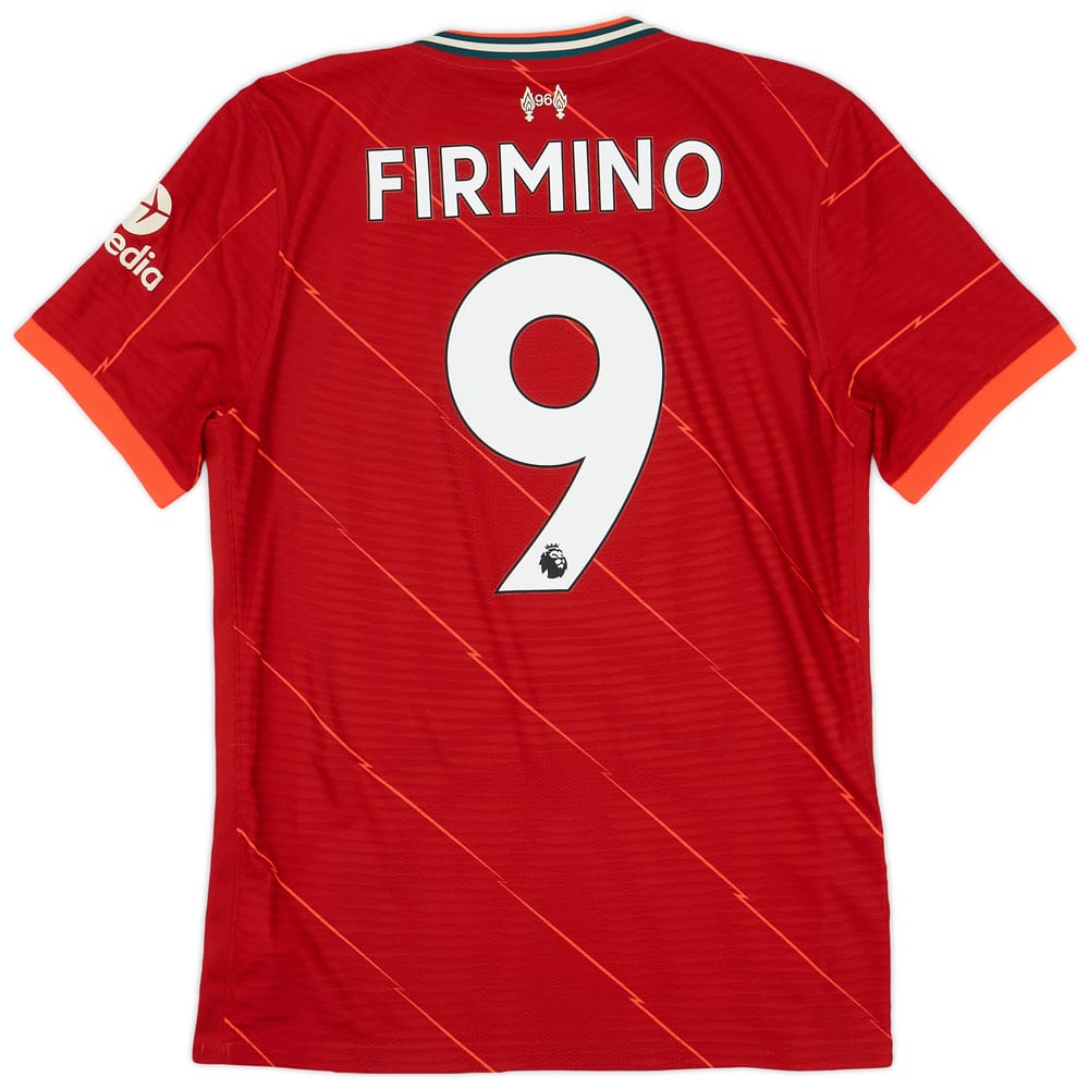 2021-22 Liverpool Authentic Home Shirt Firmino #9 - 9/10 - (M)