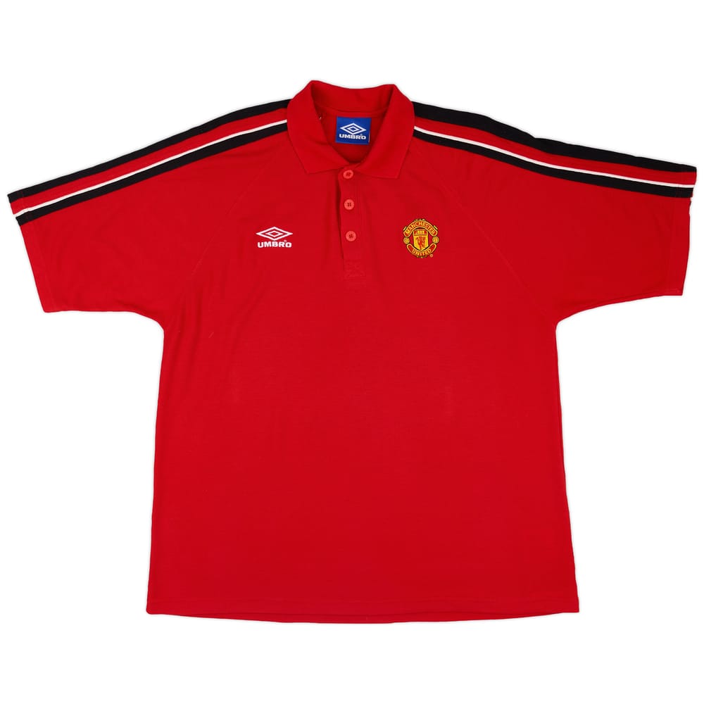 1999-00 Manchester United Umbro Polo Shirt - 9/10 - (XXL)