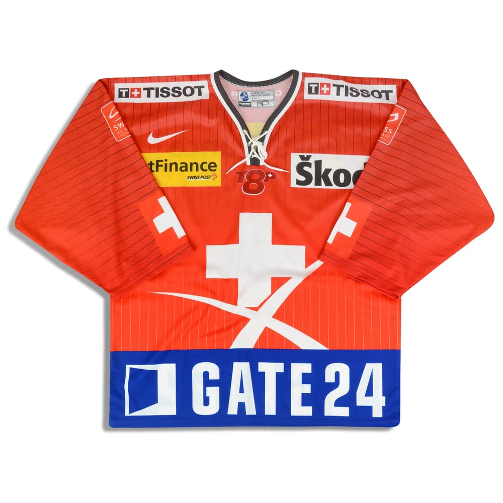 2008 Switzerland National Hockey Team Ochsner Jersey (Home) L