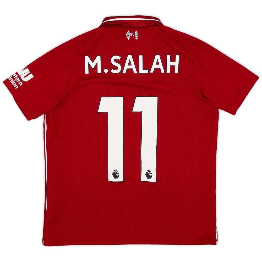 2018-19 Liverpool Home Shirt M. Salah #11 - 8/10 - (L.Boys)