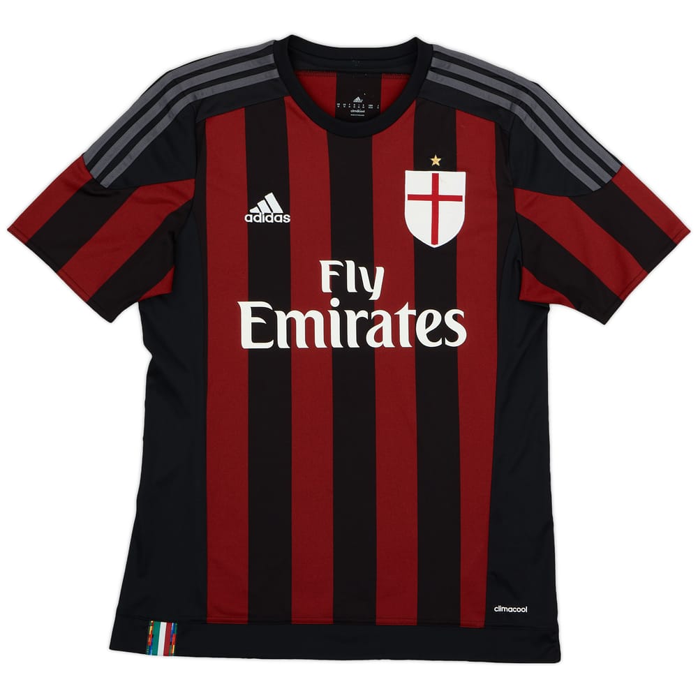 2015-16 AC Milan Home Shirt - 8/10 - (M)