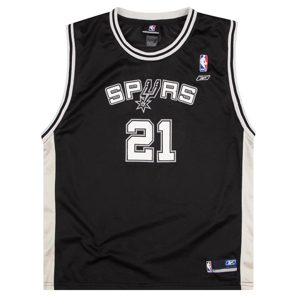 2002-06 San Antonio Spurs Duncan #21 Reebok Jersey (Away) Y