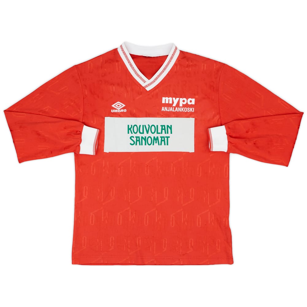1991-93 MyPa Match Issue Home L/S Shirt #2