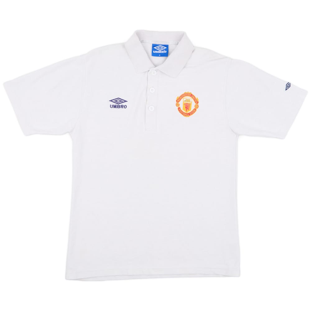 1998-99 Manchester United Umbro Polo Shirt - 8/10 - (M)