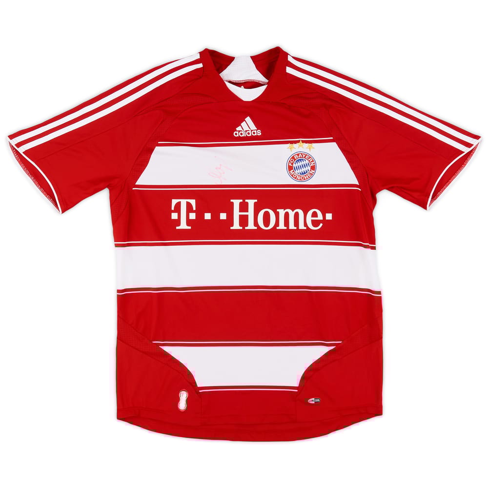 2007-08 Bayern Munich Signed Home Shirt - 8/10 - (M)