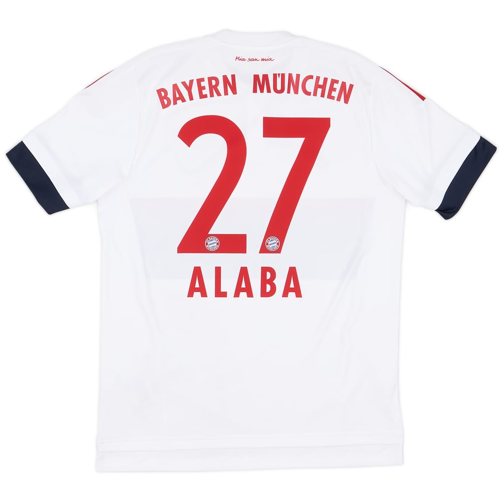 2015-16 Bayern Munich Away Shirt Alaba #27 - 9/10 - (M)