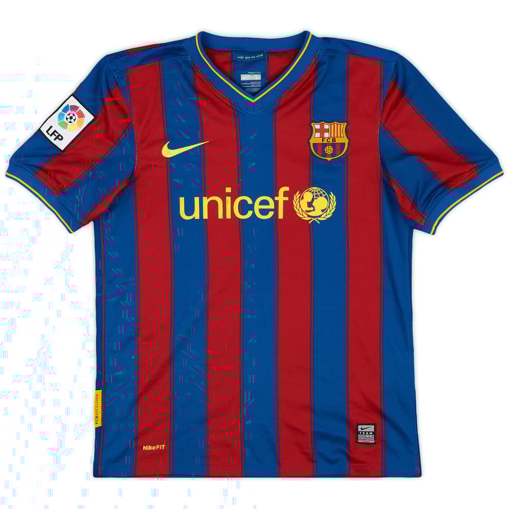 2009-10 Barcelona Home Shirt - 9/10 - (L.Boys)