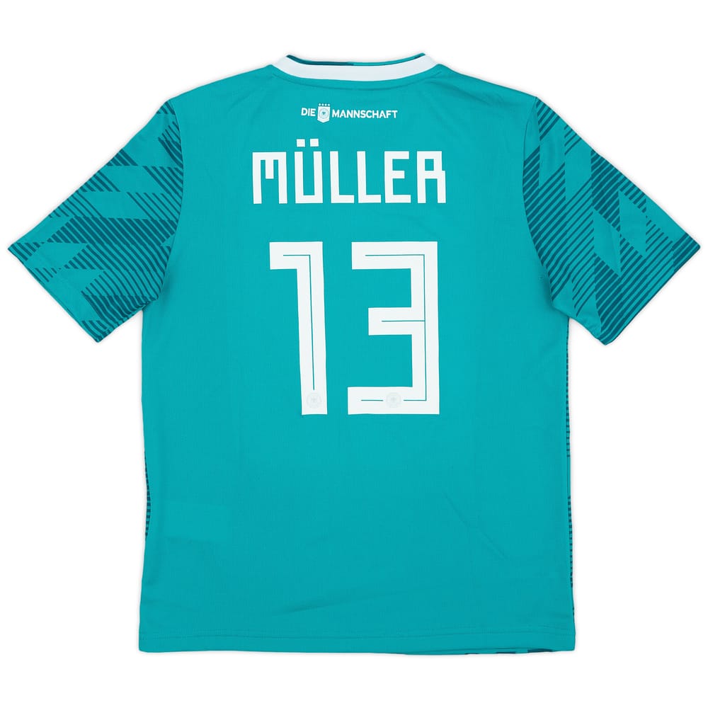 2018-19 Germany Away Shirt Muller #13 - 6/10 - (M.Boys)