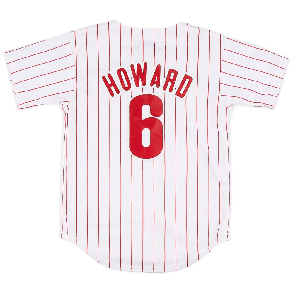 2009-15 Philadelphia Phillies Howard #6 Majestic Home Jersey - 8/10 - (S.Boys)