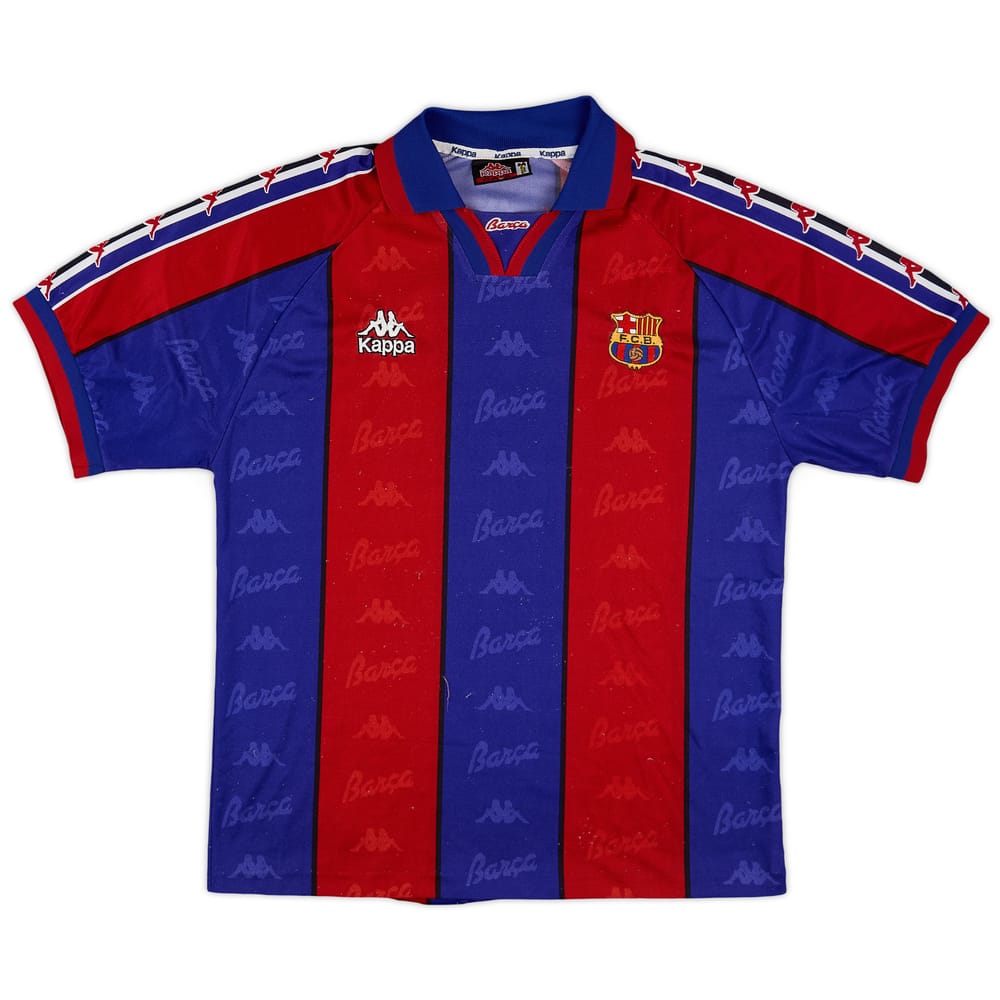 1995-97 Barcelona Home Shirt - 8/10 - (L)