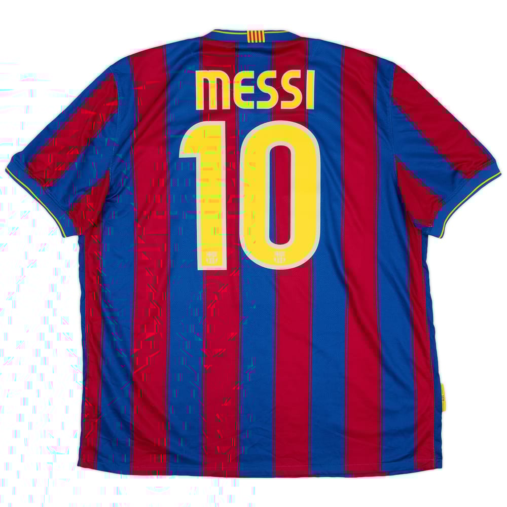 2009-10 Barcelona Home Shirt Messi #10 - 6/10 - (XL)