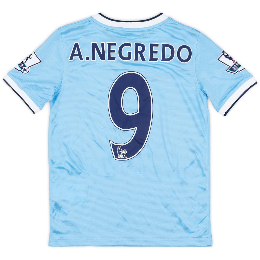 2013-14 Manchester City Home Shirt A.Negredo #9 (M.Boys)