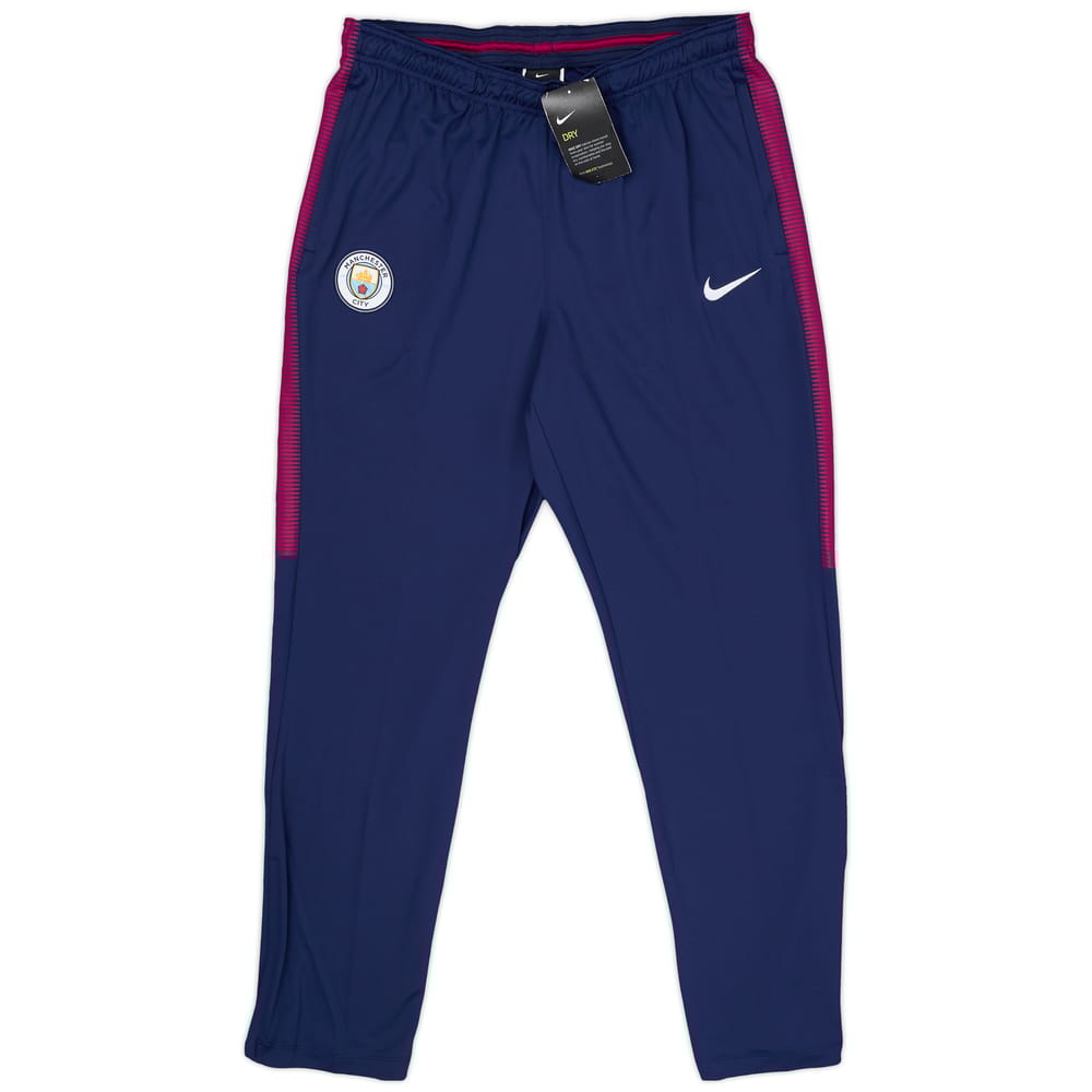 2017-18 Manchester City Nike Track Pants/Bottoms (L)