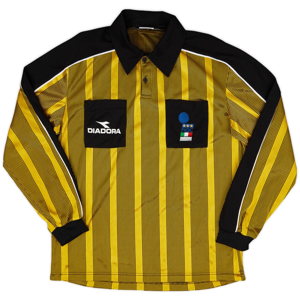 1990s Italy FIGC Diadora Referee L/S Shirt - 8/10 - (XL)
