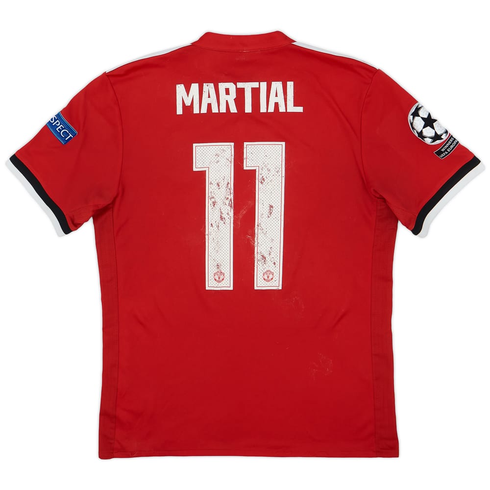2017-18 Manchester United Home Shirt Martial #11 - 5/10 - (M)