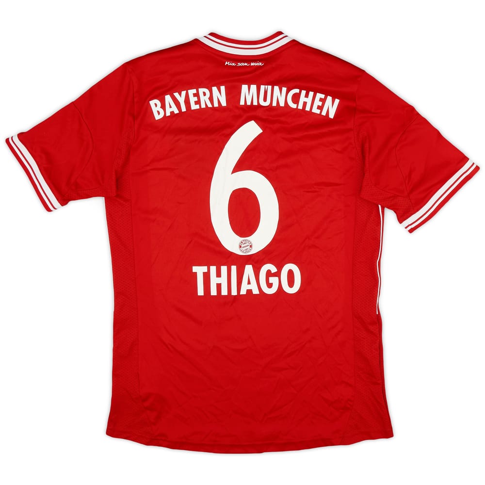 2013-14 Bayern Munich Home Shirt Thiago #6 - 8/10 - (XL.Boys)