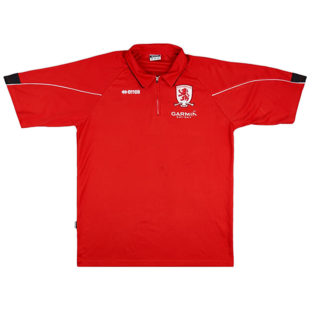 2007-08 Middlesbrough Errea 1/4 Zip Polo Shirt - 8/10 - (3XL)