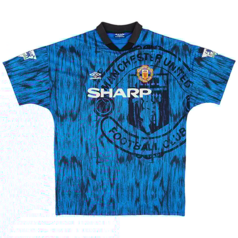 1992-93 Manchester United Match Issue Away Shirt #12