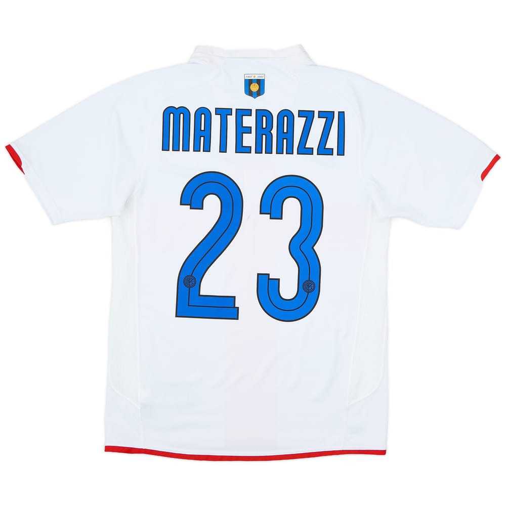 2007-08 Inter Milan Centenary Away Shirt Materazzi #23 - 8/10 - (S)