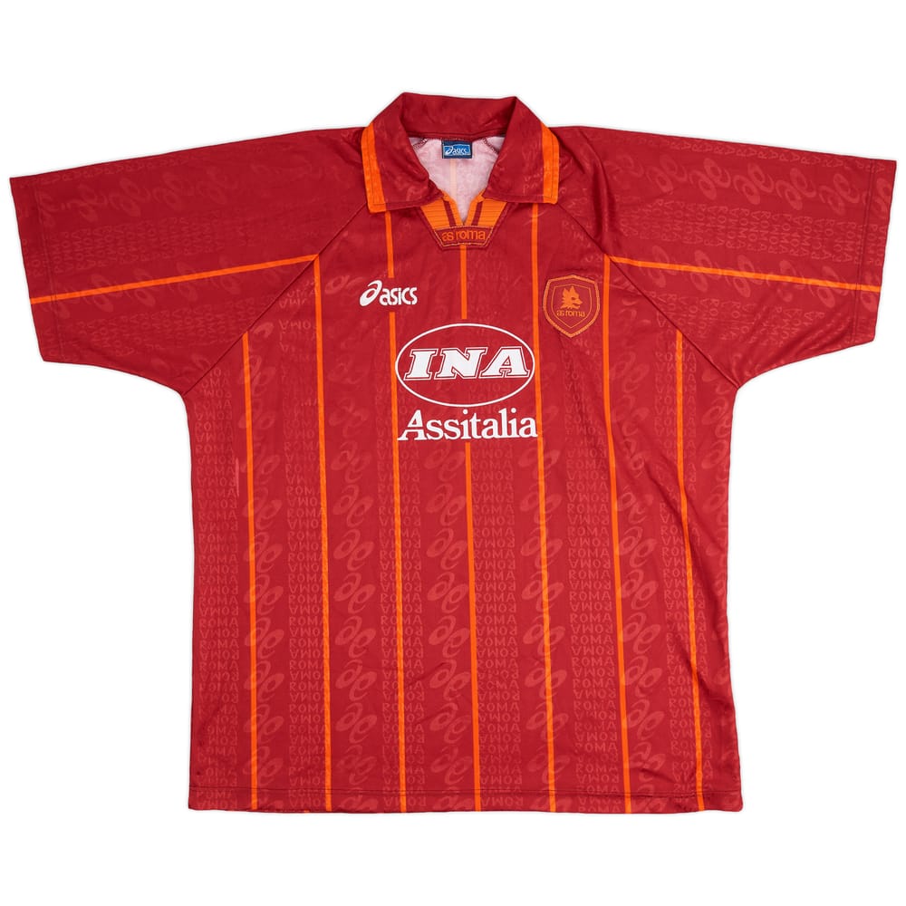 1996-97 Roma Home Shirt - 9/10 - (XL)