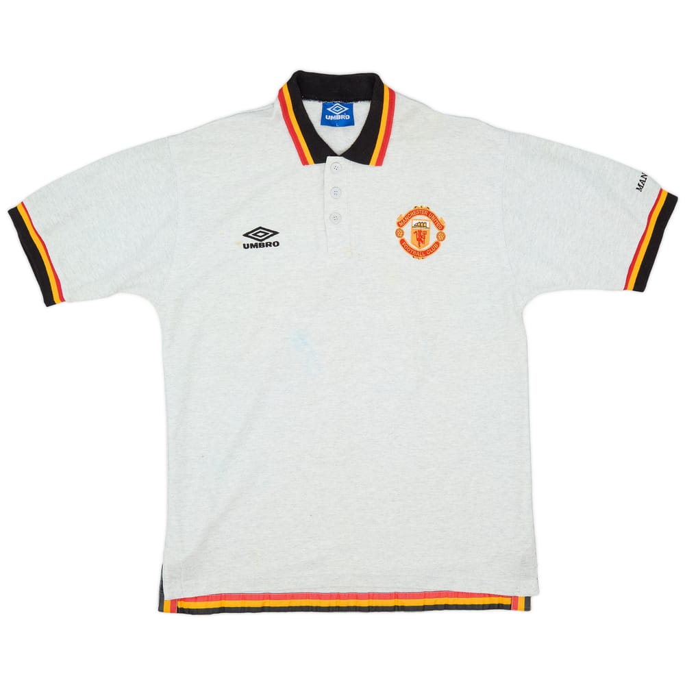 1996-97 Manchester United Umbro Polo Shirt - 5/10 - (L)