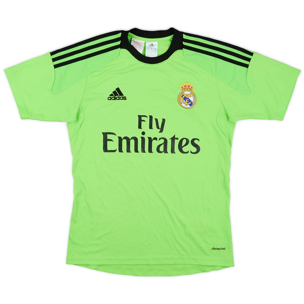2013-14 Real Madrid GK S/S Shirt - 7/10 - (L.Boys)