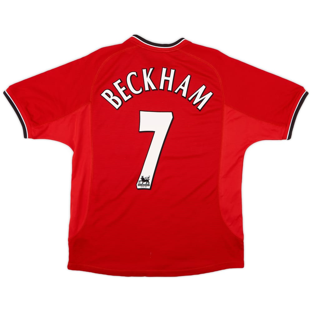 2000-02 Manchester United Home Shirt Beckham #7 - 9/10 - (M)