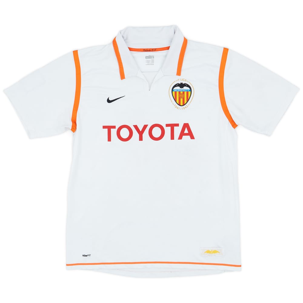 2007-08 Valencia Home Shirt - 5/10 - (L)