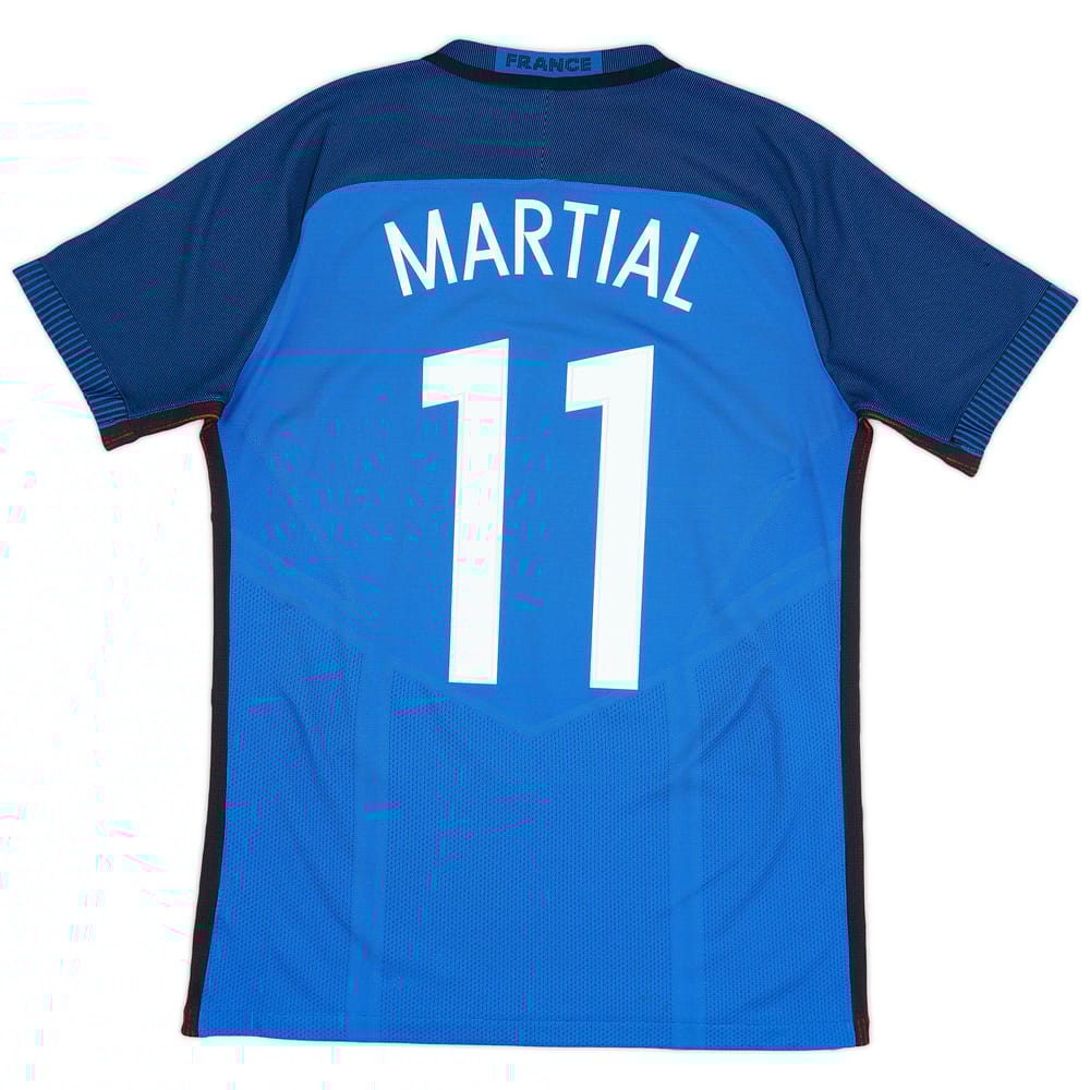 2016-17 France Authentic Home Shirt Martial #11 - 9/10 - (M)
