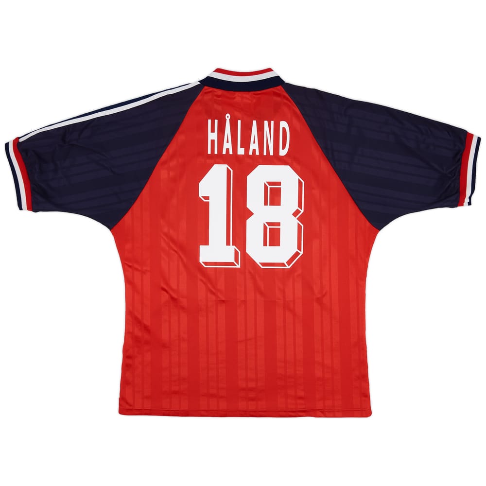 1994-96 Norway Home Shirt Haaland #18 - 8/10 - (XL)