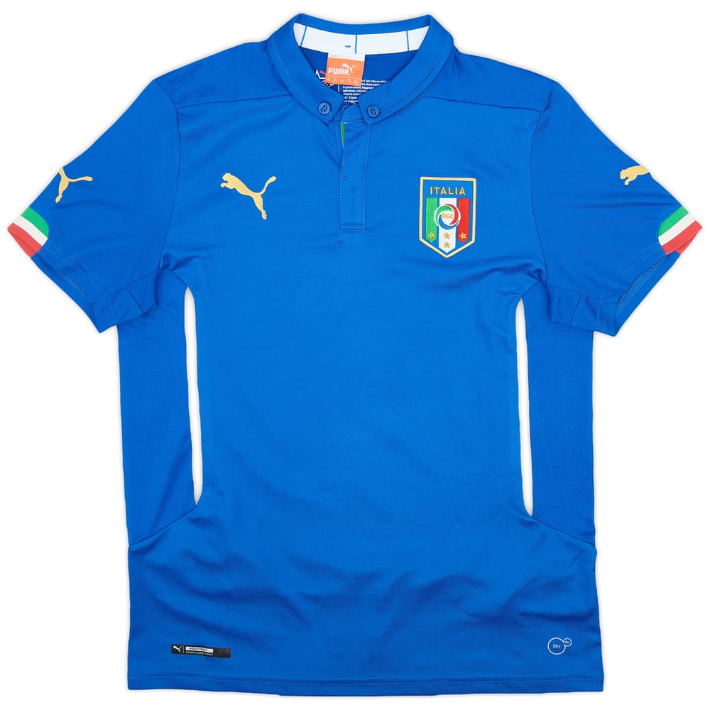 2014-15 Italy Home Shirt - 8/10 - (XL.Boys)
